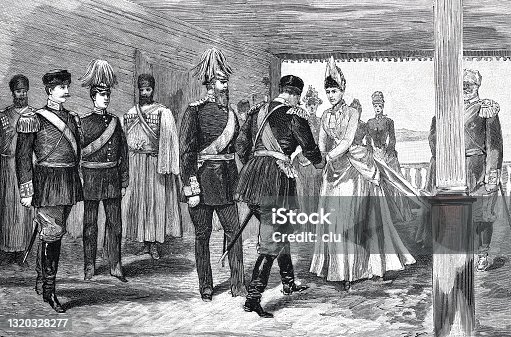 istock First Meeting of German Kaiser Wilhelm II with the empress of  Russia 1320328277