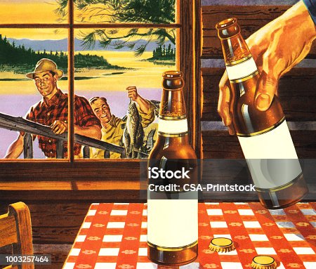 istock Fishermen Enjoying the Great Outdoors and Beer 1003257464