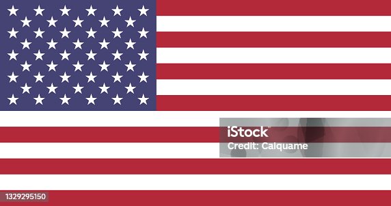 istock US Flag, United States Of America Flag, Illustration 1329295150