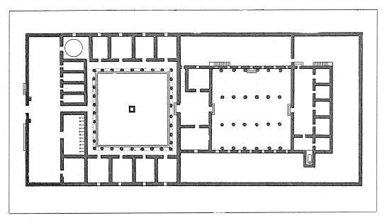 Floor Plan Of Ancient Greek House Stock Illustration