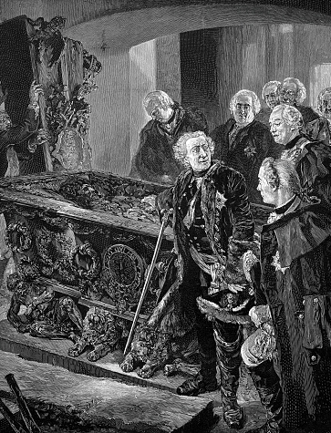 Frederick The Great At The Coffin Of King Frederick Ii Stock Images, Photos, Reviews