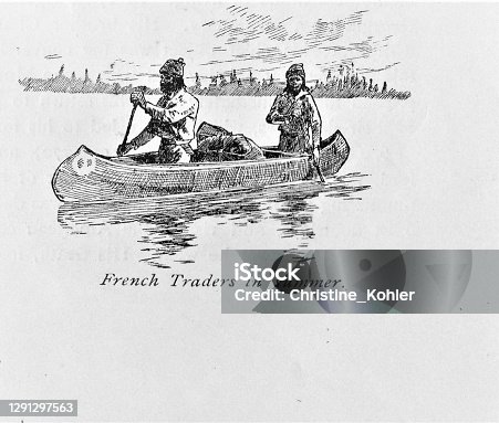 istock French Traders, North American History 1291297563