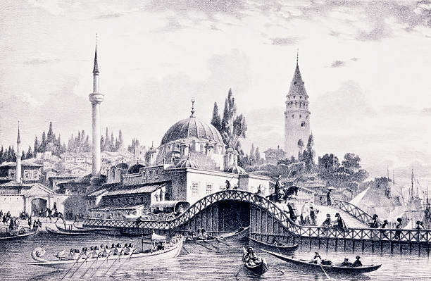 galata bridge - 土耳其 插圖 幅插畫檔、美工圖案、卡通及圖標