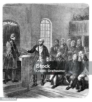 istock George Washington in Annapolis resign his commission 1783 1365876429