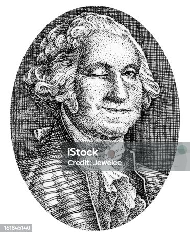 istock George Washington Smiles and Winks From His Picture On Money 161845140