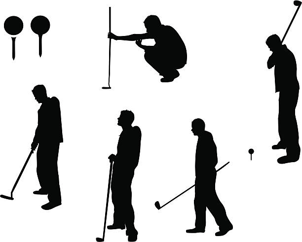 golf vector art illustration