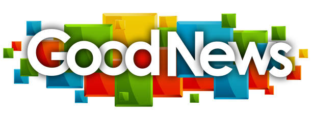 good news good news word in rectangles background good news stock illustrations