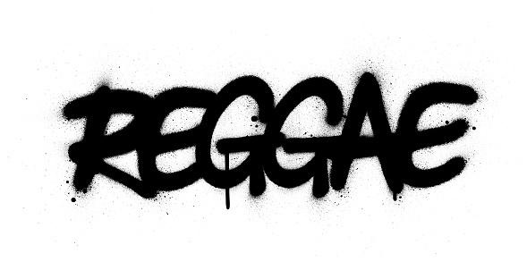Graffiti Reggae Word Sprayed In Black Over White Stock Illustration Download Image Now Istock