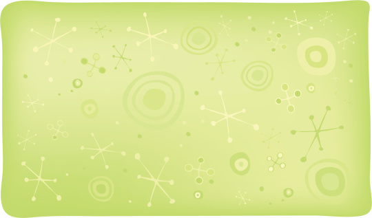 Green stars and circles background