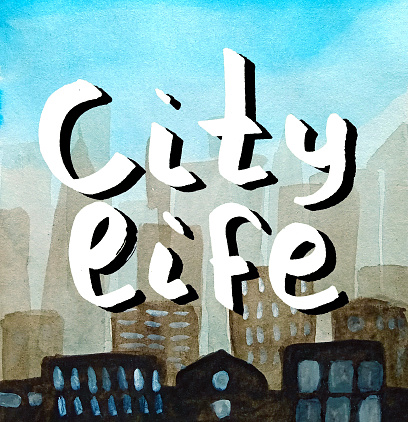 ダークシャドウとホワイトの手書き文字都市生活ヘイズの大きな都市の抽象的な背景のシルエット かすみのベクターアート素材や画像を多数ご用意 Istock