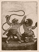 istock Hanuman is a Hindu god and divine vanara (monkey) companion of the god Rama 1366561223