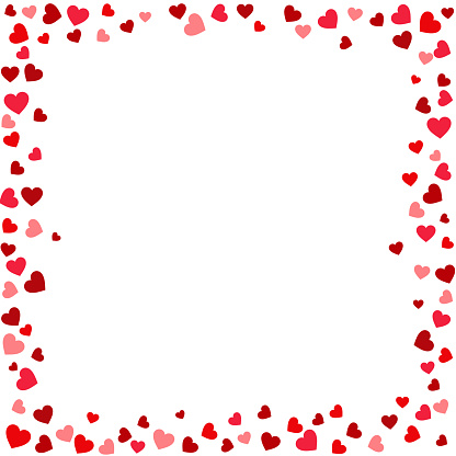 赤いキラキラとバレンタインデーのハートのフレーム2 月 14 日心フレーム テンプレートの紙吹雪 お祝いのベクターアート素材や画像を多数ご用意 Istock