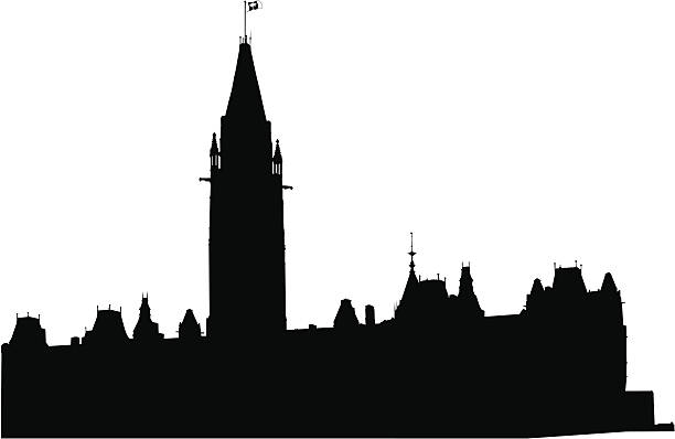 House of Parliament Canada "House of Parliament, Parliament Hill, Ottawa, Ontario, Canada" canadian culture illustrations stock illustrations
