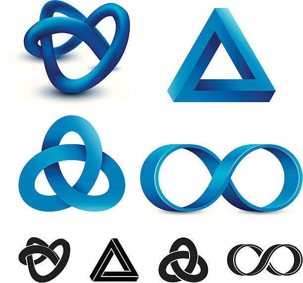 Infinity symbols vector art illustration