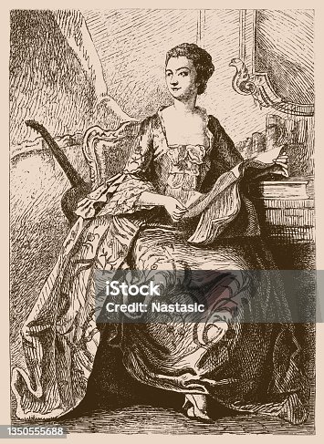 istock Jeanne Antoinette Poisson, Marquise de Pompadour (29 December 1721 – 15 April 1764), commonly known as Madame de Pompadour, was a member of the French court. 1350555688