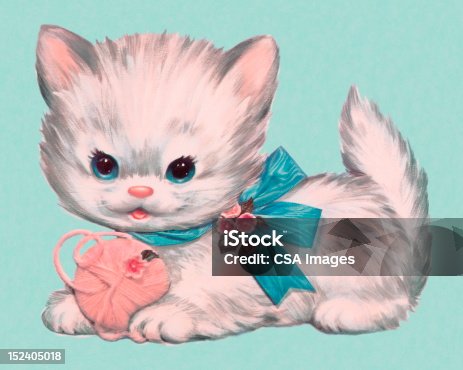 istock Kitten and Ball of Yarn 152405018