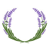 istock Lavender in half round wreath 1326459789