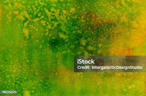 istock Lemon-Lime Watercolor Background 98225574