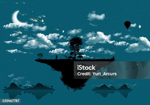 istock Life in the floating 'verse 520467787