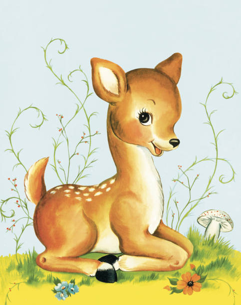 작은 사슴 - 2015년 stock illustrations
