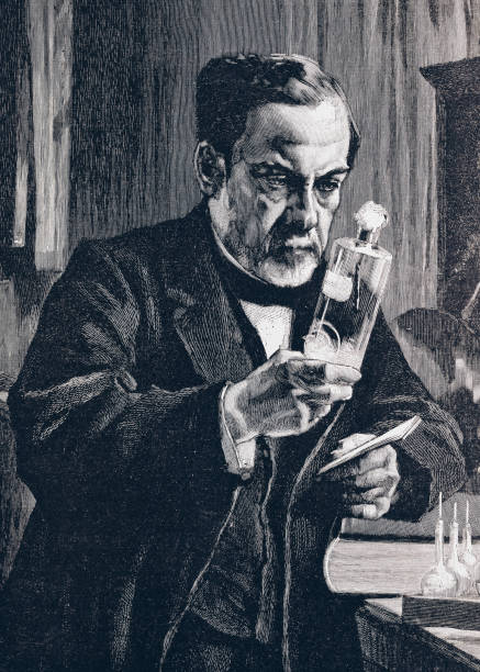 路易士巴斯德 - 插圖從1894年 - 痘類病毒 幅插畫檔、美工圖案、卡通及圖標