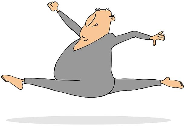 191 Fat Man Jumping Illustrations & Clip Art - iStock