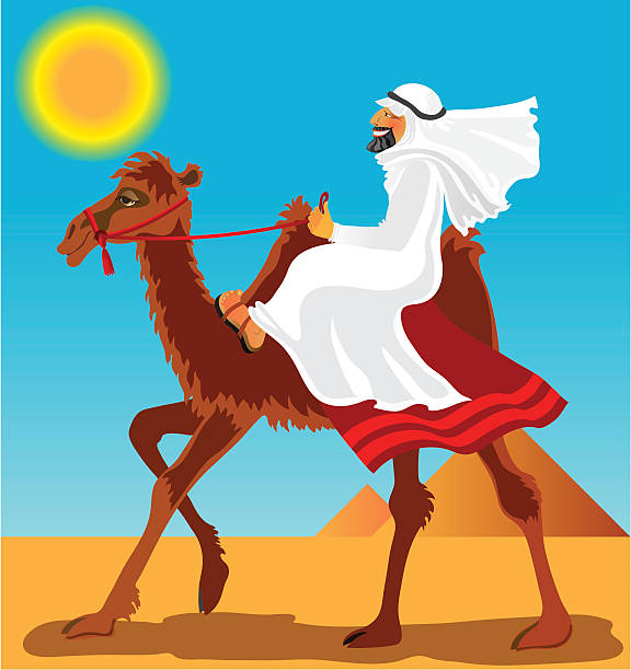 Man Riding A Camel Cartoon Illustrations, Royalty-Free Vector Graphics ...