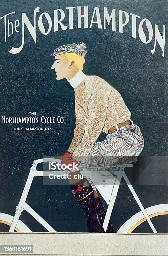istock Man riding a Northampton bicycle 1360161691