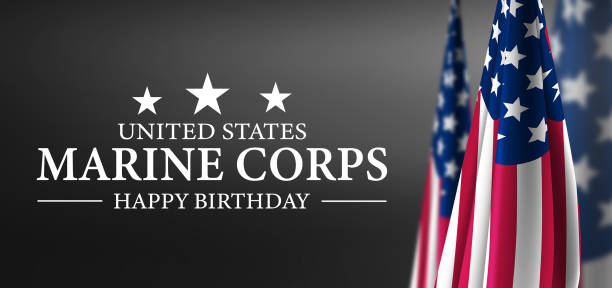 US Marine Corps Birthday Background US Marine Corps Birthday Background marine corps birthday stock illustrations