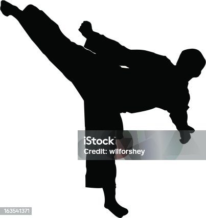 istock Martial Arts Sidekick 163541371