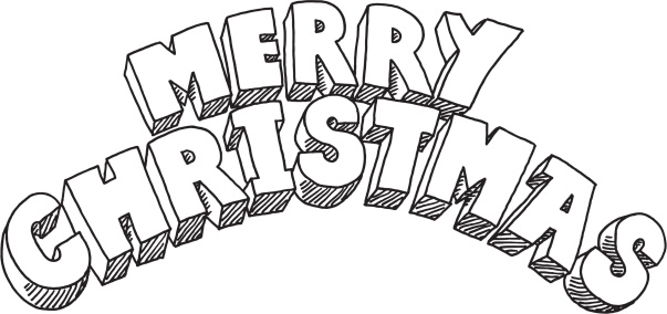 Merry Christmas Lettering Drawing Stock Illustration Download Image Now Istock