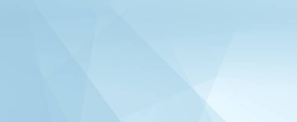 Minimal geometric blue light background abstract design web banner light blue stock illustrations