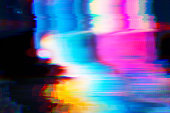 istock Motion Glitch interlaced Multicolored Distorted textured futuristic background 1356789800