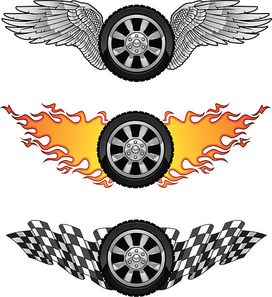 motorsports  hot wheels flames stock illustrations