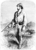 istock Mr Henry Morton Stanley in Africa - Victorian illustration 471276539