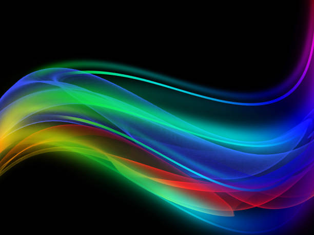 Multi colored abstract smoke isolated on a black background Multi colored abstract smoke isolated on a black background smoke on black stock illustrations
