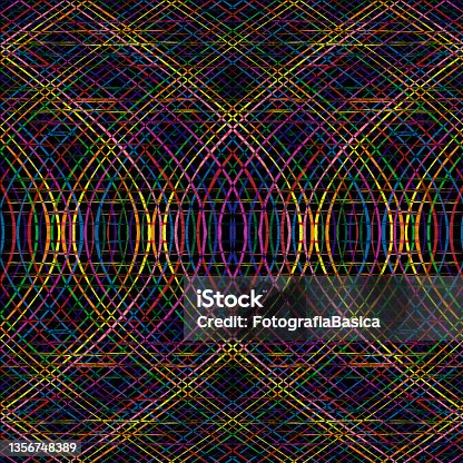 istock Multi colored waves pattern 1356748389