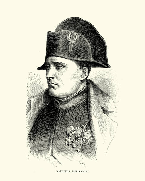 Napoleon Bonaparte vector art illustration
