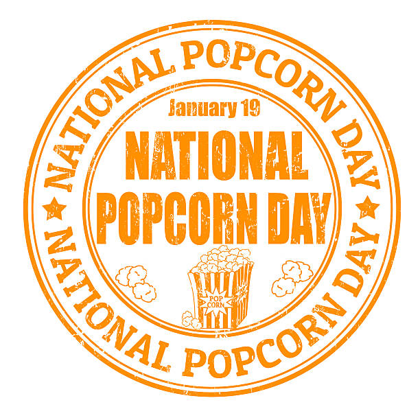 National popcorn day stamp National popcorn day grunge rubber stamp national popcorn day stock illustrations