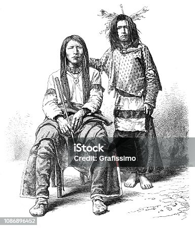 istock Native north american people of tribe Ute 1874 1086896452
