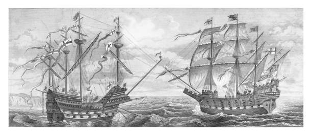 illustrazioni stock, clip art, cartoni animati e icone di tendenza di nave navale great harry nave da guerra inglese della regina elisabetta i illustrazione - queen elizabeth
