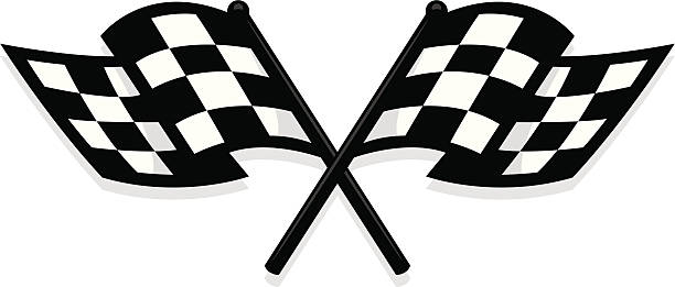 new checkered flag  race flag stock illustrations
