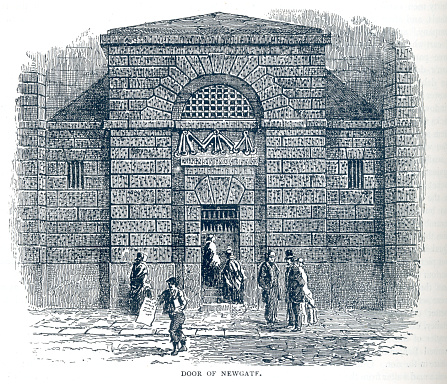 Newgate Prison was a prison in London, at the corner of Newgate Street and Old Bailey just inside the City of London. It was originally located at the site of Newgate,