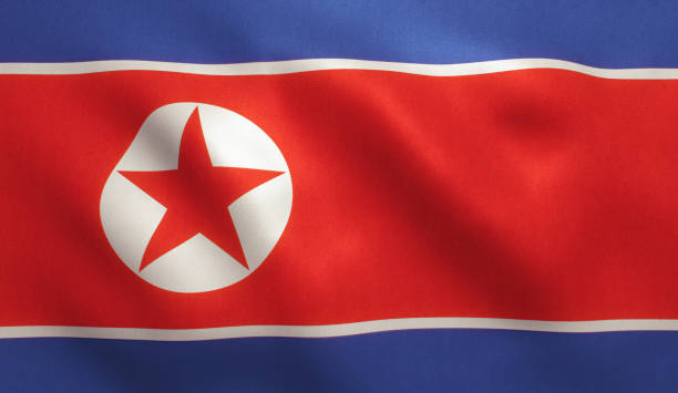 북한 국기 스톡 사진 및 일러스트 - iStock
