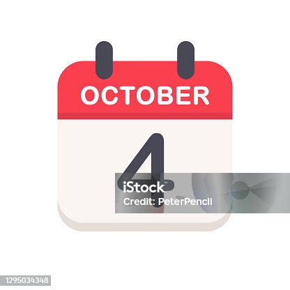 istock October 4 - Calendar Icon 1295034348