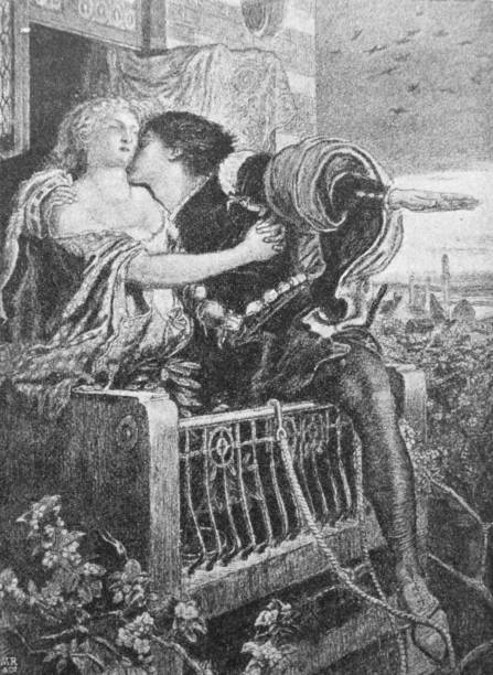 Painting Of Romeo And Juliet By An English Painter Ford Madox Brown In The Old Book The History Of Painting, By R. Muter St. Petersburg