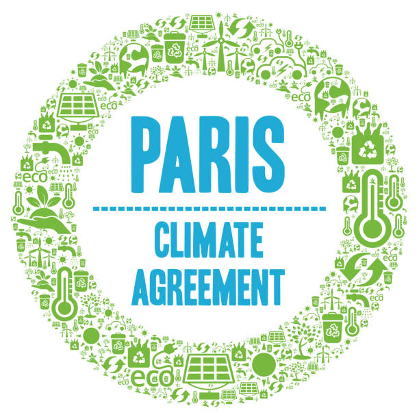 symbol des pariser klimaabkommens - climate stock-grafiken, -clipart, -cartoons und -symbole