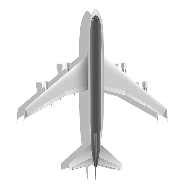 máy bay chở khách bị cô lập trên nền trắng - how to do model makeup hình minh họa sẵn có