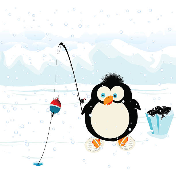 Download Best Cartoon Of Ice Fishing Illustrations, Royalty-Free ...