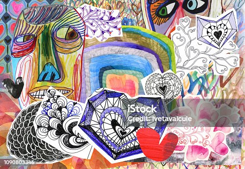 istock People hearts collage 1090803346